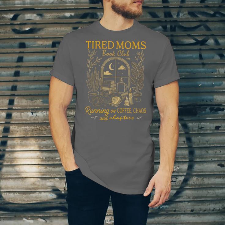 Tired Mom Club Bookish Things Booktrovert Book Lover Unisex Jersey T-Shirt