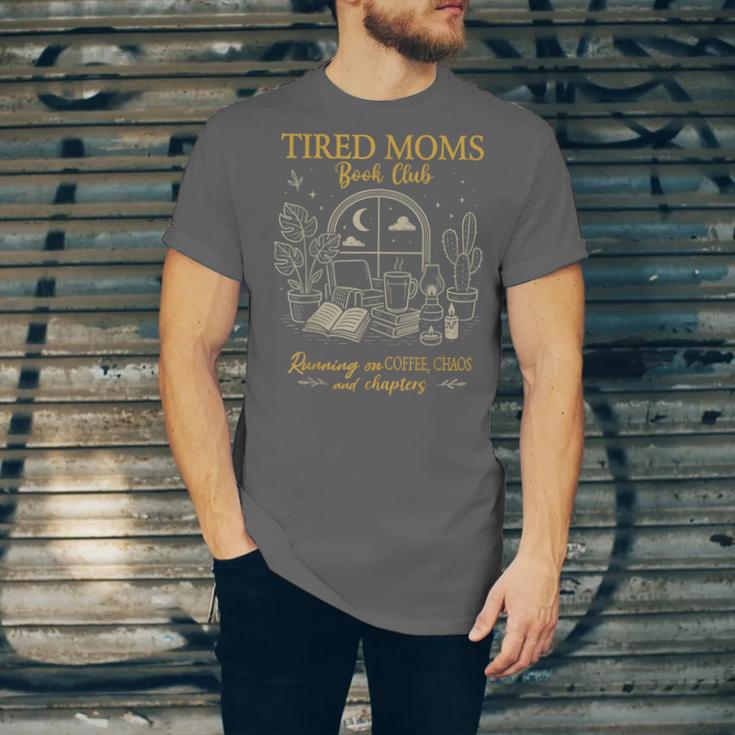 Tired Moms Book Club Coffee Chaos Chapters Unisex Jersey T-Shirt