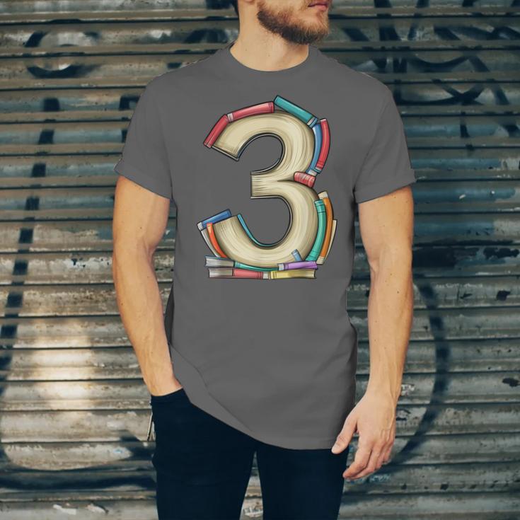 Toddler 3rd Birthday Books Themed 3 Year Old Boys Kids Girls Unisex Jersey T-Shirt