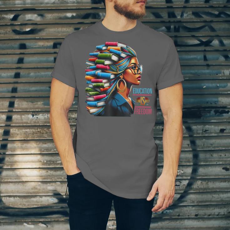History Education Is Freedom Books Teacher Women Girls Unisex Jersey T-Shirt