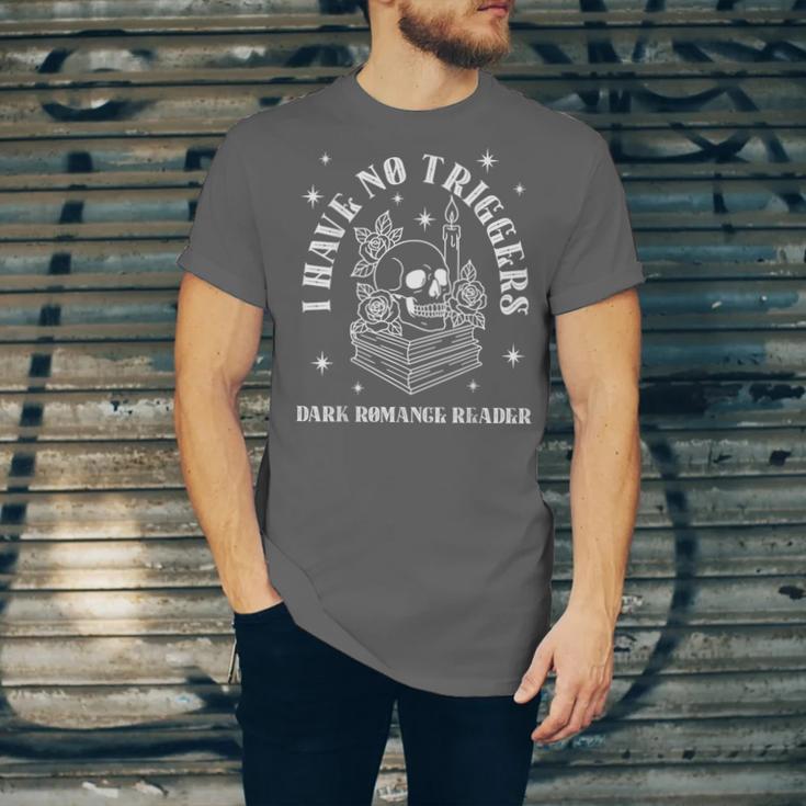 Trigger Warning Dark Romance Reader Bookish No Triggers Book Unisex Jersey T-Shirt Trigger Warning Dark Romance Reader Bookish No Triggers Book Unisex Jersey T-Shirt