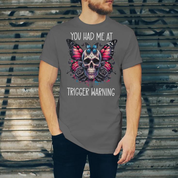 You Had Me At Trigger Warning ShirtTrigger Warning Books Unisex Jersey T-Shirt