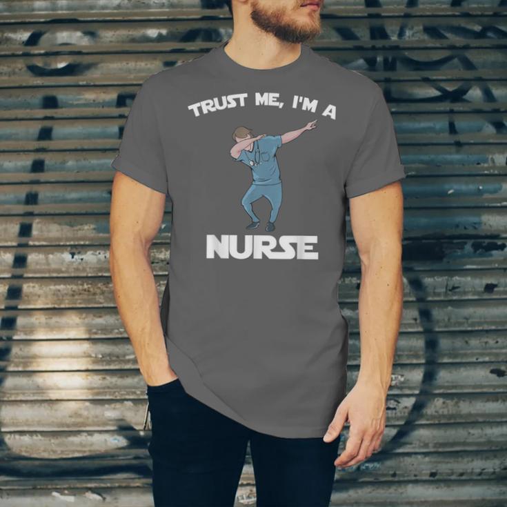 Trust Me I'm Nurse Shirt Dabbing Gift Nursing Graduation Unisex Jersey T-Shirt