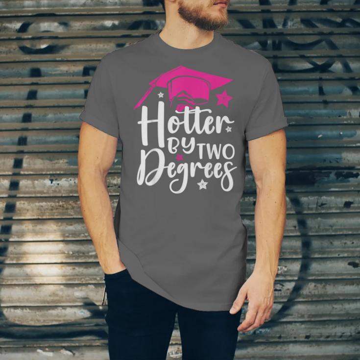 Two Degrees Hotter Graduation 2025 Diploma College Masters Unisex Jersey T-Shirt