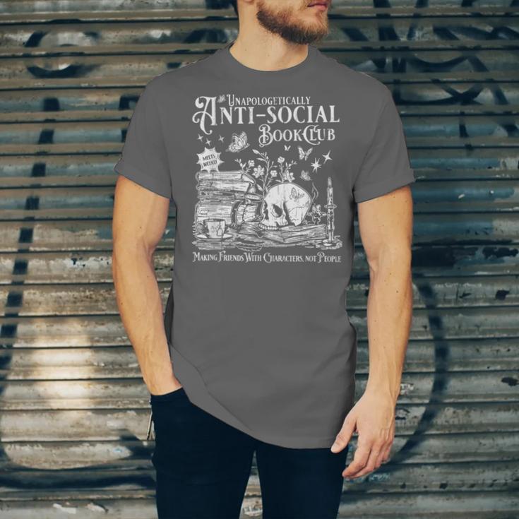 Unapologetically Anti Social Book Club Introvert Reader Unisex Jersey T-Shirt Unapologetically Anti Social Book Club Introvert Reader Unisex Jersey T-Shirt