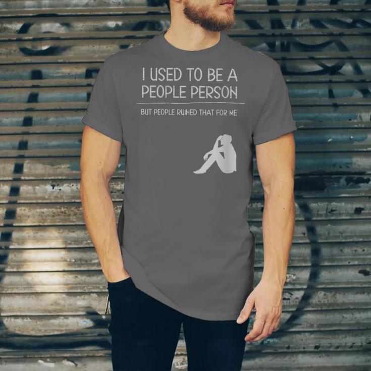 I Used To Be A People Person Introvert Unisex Jersey T-Shirt I Used To Be A People Person Introvert Unisex Jersey T-Shirt