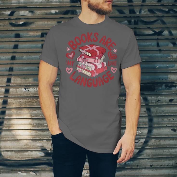 Valentine Book Lover Books Are My Love Language Women Girl Unisex Jersey T-Shirt Valentine Book Lover Books Are My Love Language Women Girl Unisex Jersey T-Shirt