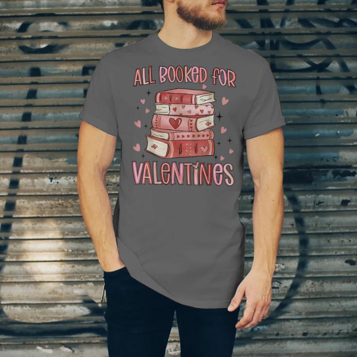Valentines All Booked For Valentines Book Lovers Teacher Kid Unisex Jersey T-Shirt