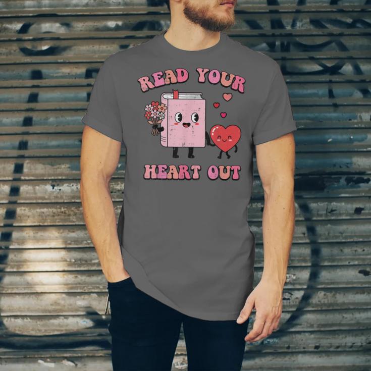 Valentines Day Book Read Your Heart Out Women Men Kids Unisex Jersey T-Shirt