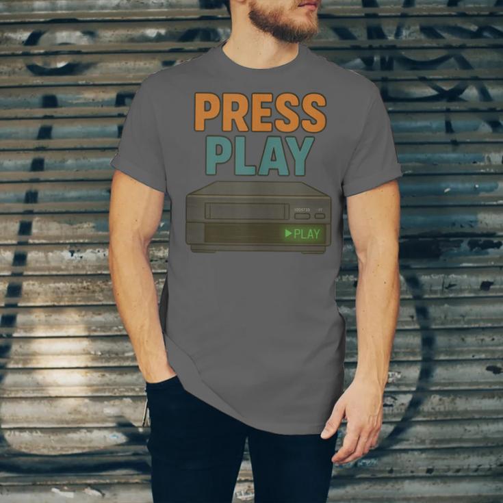 VHS Cassette Retro Analog Nostalgia Theme Unisex Jersey T-Shirt