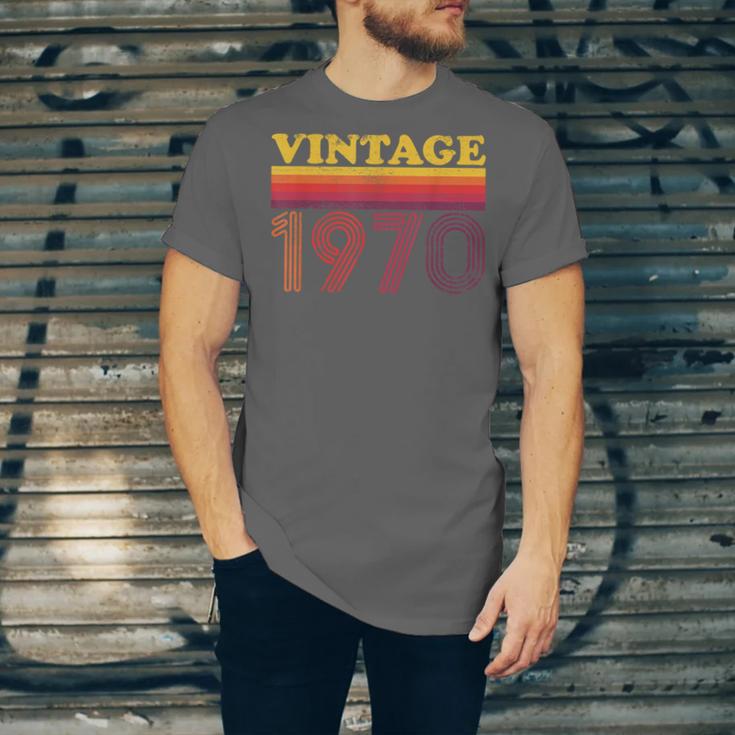 Vintage 1970 Retro Style 70's Born Nostalgia Vibes Birthday Unisex Jersey T-Shirt