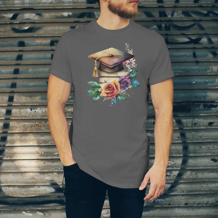 Vintage Hat High School College Graduate Graduation Unisex Jersey T-Shirt