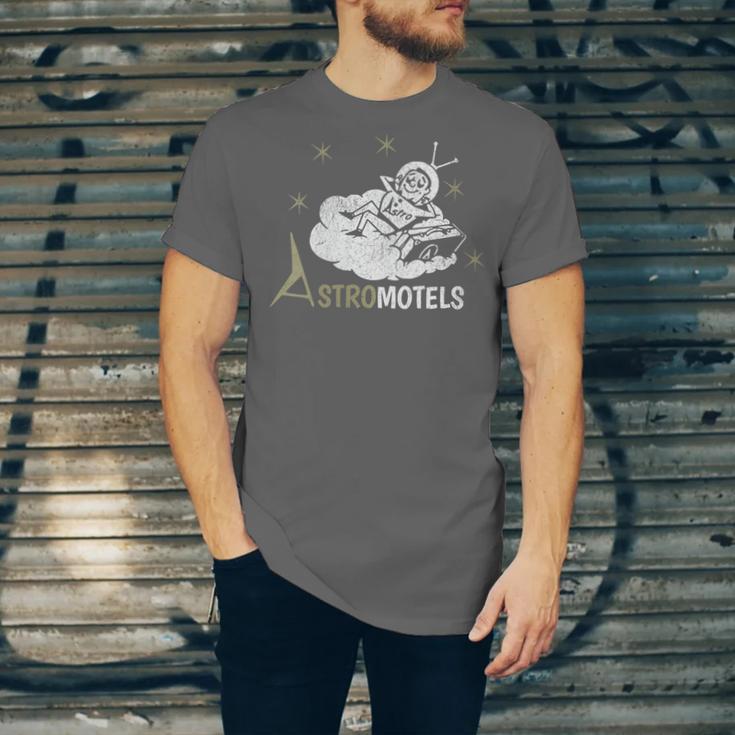 Vintage Hotel Matchbook Astro Motels 50s Retro Spaceman Unisex Jersey T-Shirt Vintage Hotel Matchbook Astro Motels 50s Retro Spaceman Unisex Jersey T-Shirt