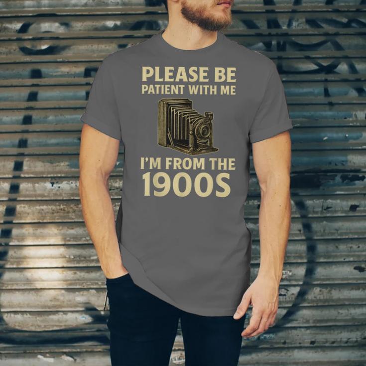 Vintage Please Be Patient With Me I'm From The 1900s Camera Unisex Jersey T-Shirt Vintage Please Be Patient With Me I'm From The 1900s Camera Unisex Jersey T-Shirt