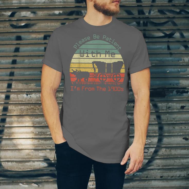 Vintage Sunset Please Be Patient With Me I'm From The 1900s Unisex Jersey T-Shirt