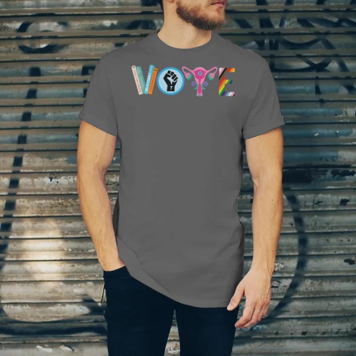 Vote Reproductive Right BLM Political Activism Lgbtq Book Unisex Jersey T-Shirt