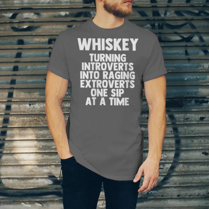 Whiskey Lovers Extrovert Quote Introvert Alcohol Drink Humor Unisex Jersey T-Shirt Whiskey Lovers Extrovert Quote Introvert Alcohol Drink Humor Unisex Jersey T-Shirt