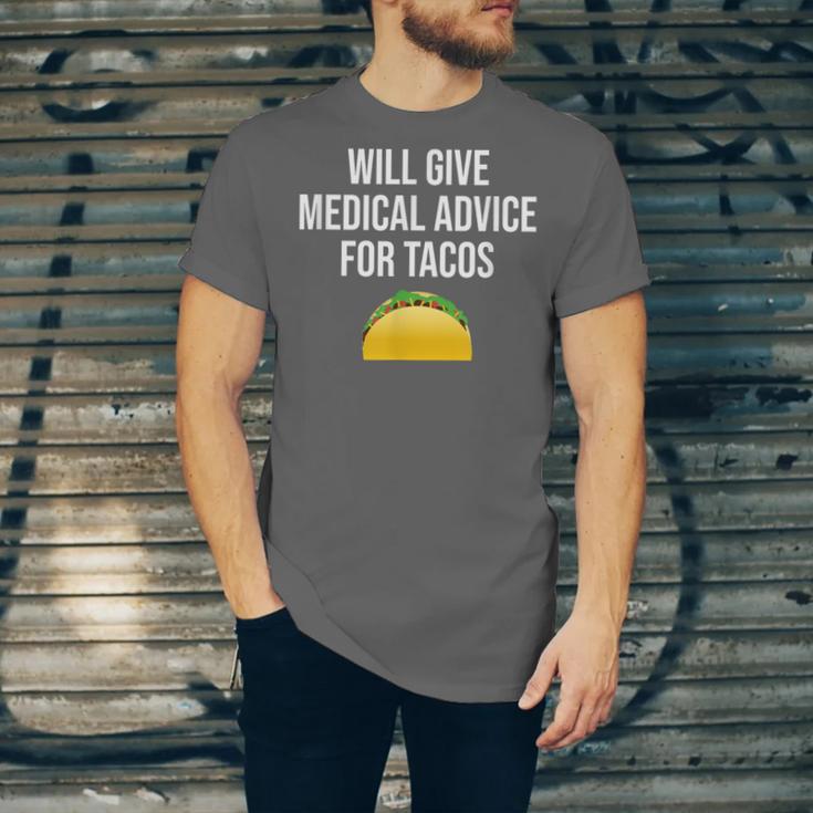 Will Give Medical Advice For Tacos Shirt Nurse Graduation MD Unisex Jersey T-Shirt