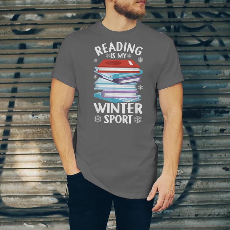 Winter Reading Book Bookworm Winter Unisex Jersey T-Shirt Winter Reading Book Bookworm Winter Unisex Jersey T-Shirt