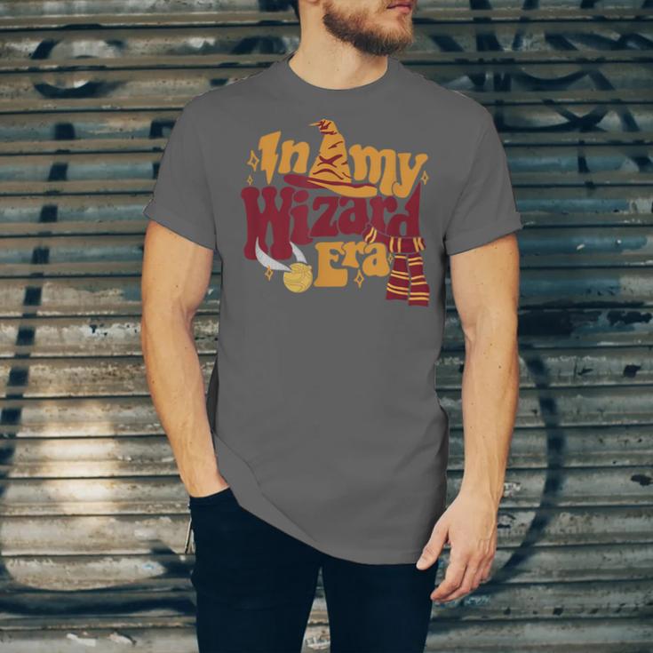 In My Wizard Era Groovy Bookish Fantasy Reader Book Lover Unisex Jersey T-Shirt