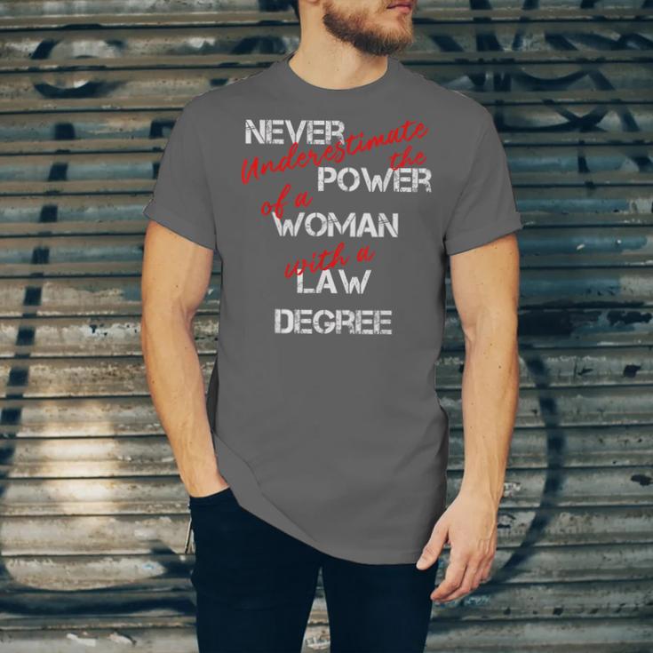 Woman Law Degree Graduation Diploma Party Unisex Jersey T-Shirt