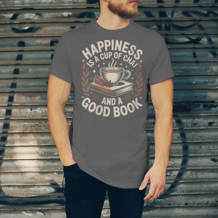 Women's Chai Tea And Books Chai Latte Lover Unisex Jersey T-Shirt