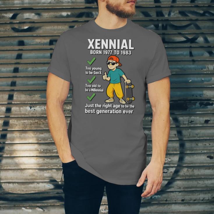 Xennial Born 1977 To 1983 Nostalgia Unisex Jersey T-Shirt