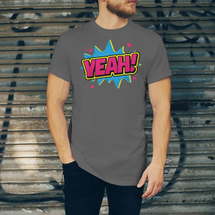 Yeah Comic Comic Book Graphic Unisex Jersey T-Shirt Yeah Comic Comic Book Graphic Unisex Jersey T-Shirt