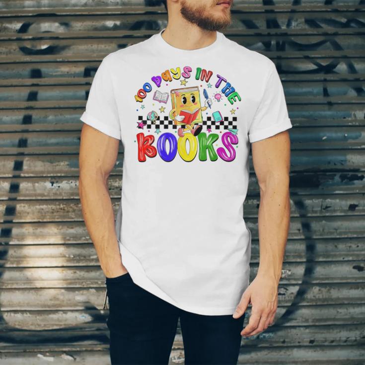 100 Days In The Book Fun 100 Days Of School Boy Girl Teacher Unisex Jersey T-Shirt