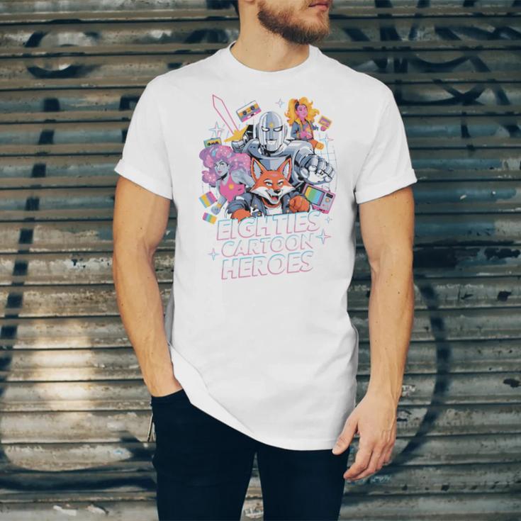 80's Cartoon Heroes Apparel For Retro Nostalgia Fans Unisex Jersey T-Shirt