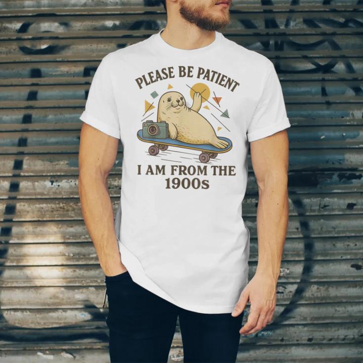 90s Manatee Humor Please Patient I'm From The 1900s Unisex Jersey T-Shirt 90s Manatee Humor Please Patient I'm From The 1900s Unisex Jersey T-Shirt