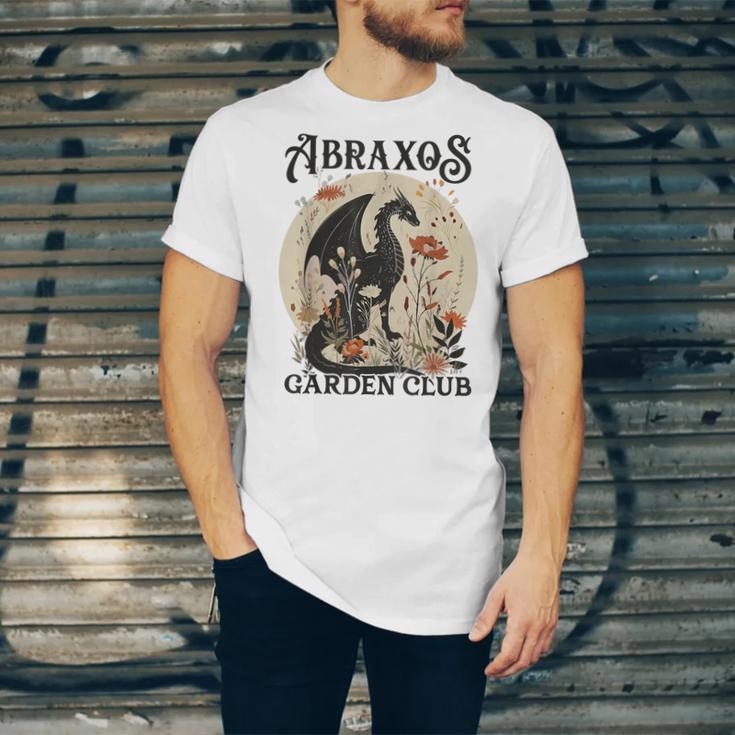 Abraxos Flower Garden Club Book Lover Fantasy Dragon Bookish Unisex Jersey T-Shirt Abraxos Flower Garden Club Book Lover Fantasy Dragon Bookish Unisex Jersey T-Shirt