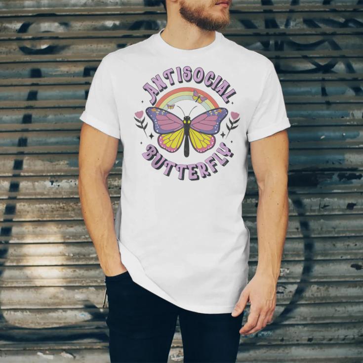 Antisocial Butterfly Tees For Introvert Men Women Girls Unisex Jersey T-Shirt