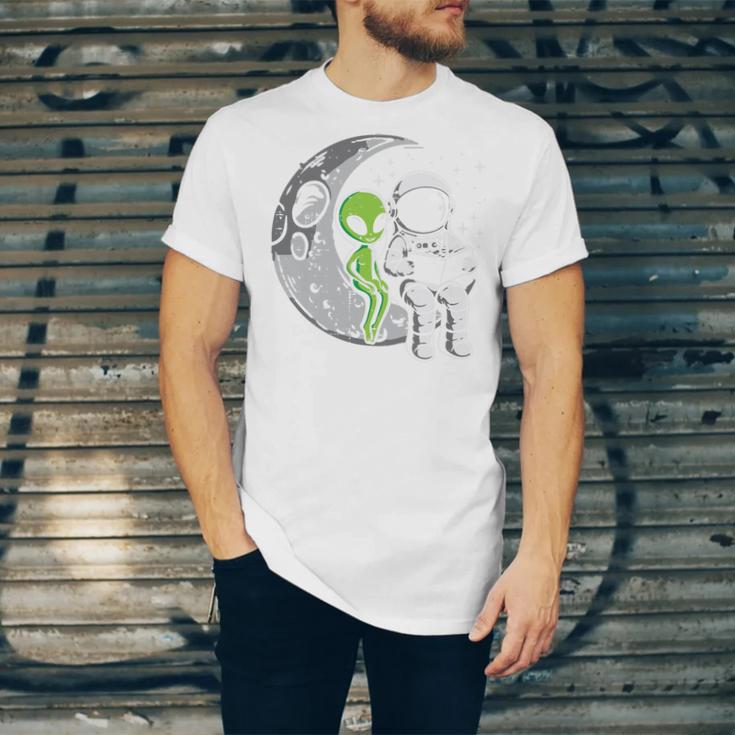 Astronaut Reading Book To Alien Moon Space Women Kids Men Premium Tri-Blend Unisex Jersey T-Shirt Astronaut Reading Book To Alien Moon Space Women Kids Men Premium Tri-Blend Unisex Jersey T-Shirt