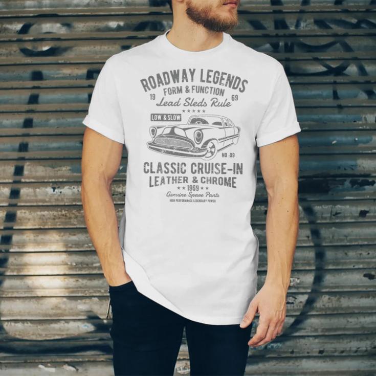 Automotive Nostalgia Classic Car Cruise-In Distressed Premium Tri-Blend Unisex Jersey T-Shirt