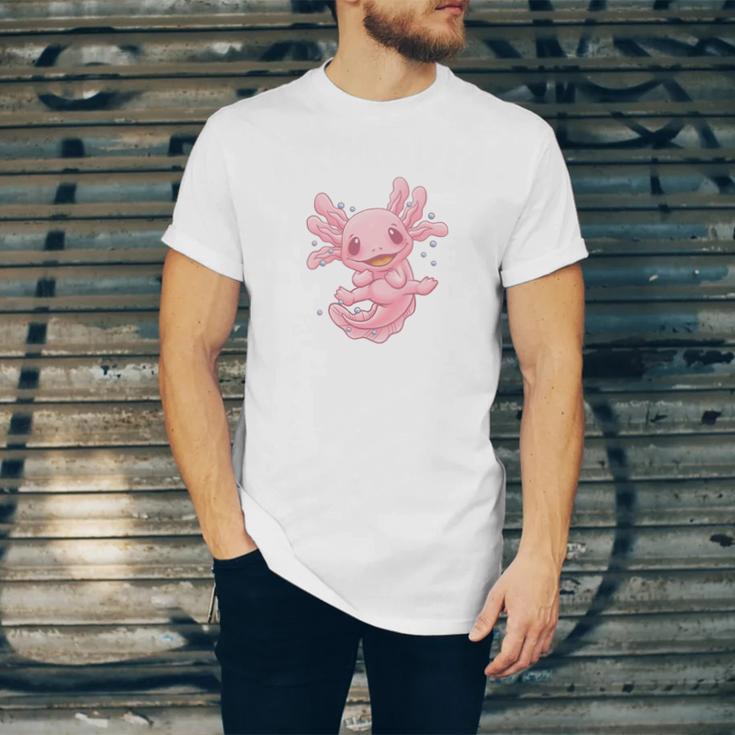 Axolovert Axolotl Humor Salamander Introvert Unisex Jersey T-Shirt