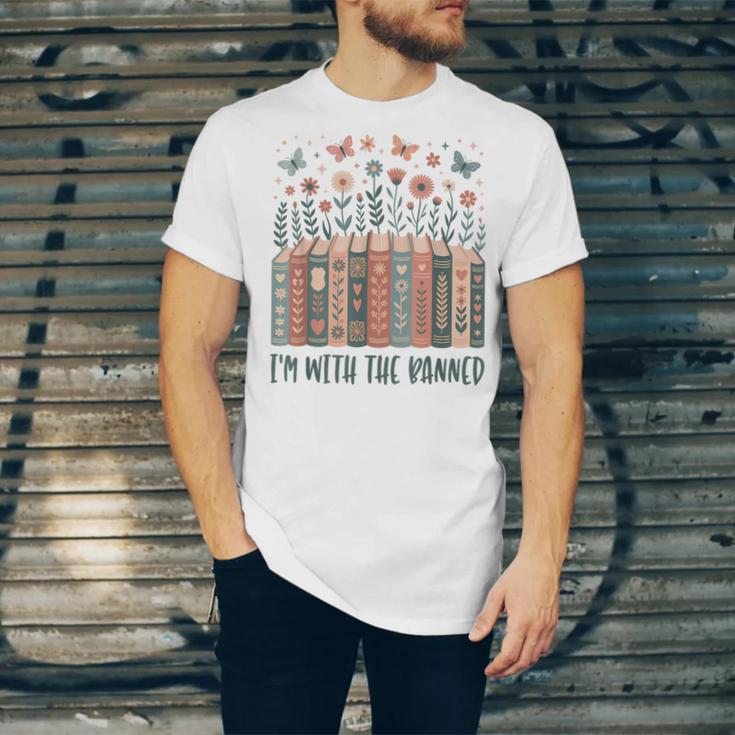 Im With The Banned Book Readers Librarian Read Banned Books Unisex Jersey T-Shirt Im With The Banned Book Readers Librarian Read Banned Books Unisex Jersey T-Shirt