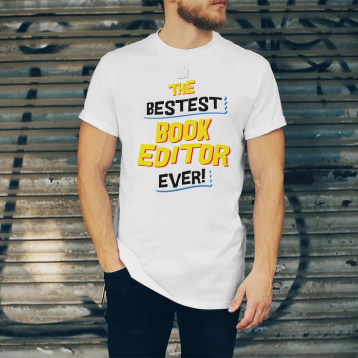 Best Book Editor Job Occupation Premium Tri-Blend Unisex Jersey T-Shirt
