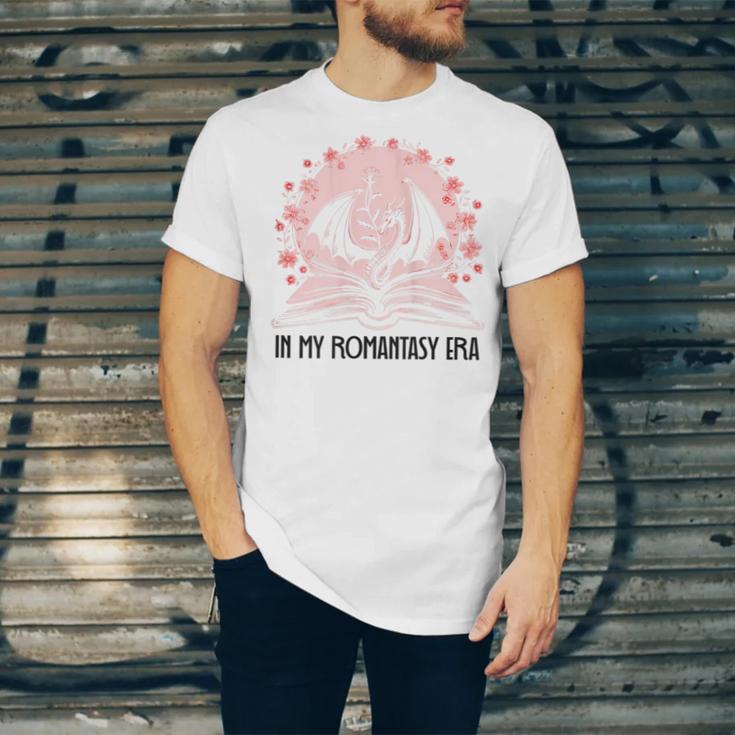 Book Dragon In My Fantasy Era Romantasy Bookish Books Lovers Unisex Jersey T-Shirt