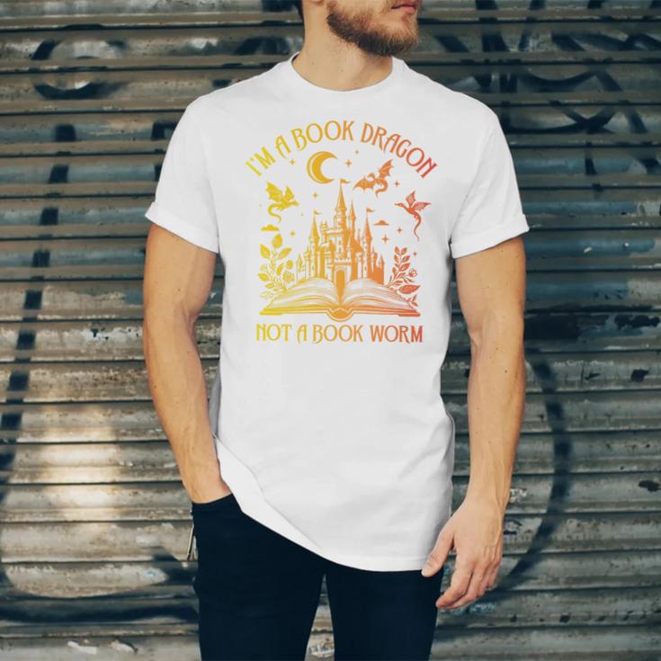 Book Dragon Not Book Worm Premium Unisex Jersey T-Shirt