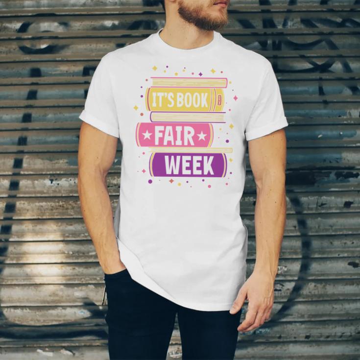 Book Fair Bookworm Library Its Book Fair Week Unisex Jersey T-Shirt