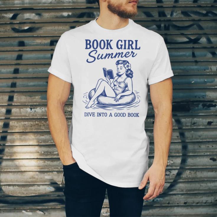 Book Girl Summer Unisex Jersey T-Shirt