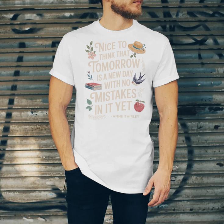 Book Lover Tomorrow Quote Anne Shirley Premium Tri-Blend Unisex Jersey T-Shirt