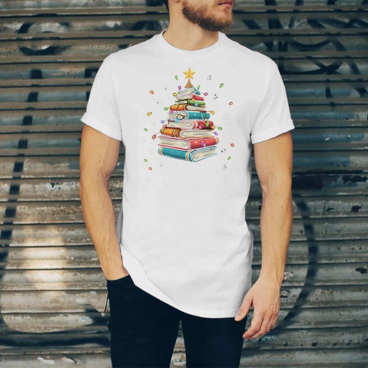 All Booked For Christmas Book Christmas Book Lover Librarian Unisex Jersey T-Shirt