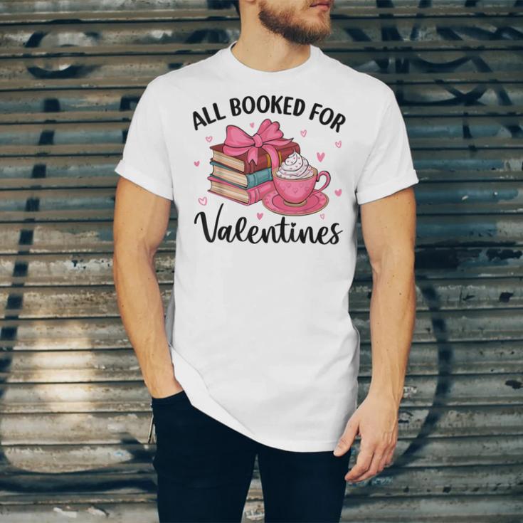 All Booked For Valentine Teacher Valentines Day Book Lover Unisex Jersey T-Shirt