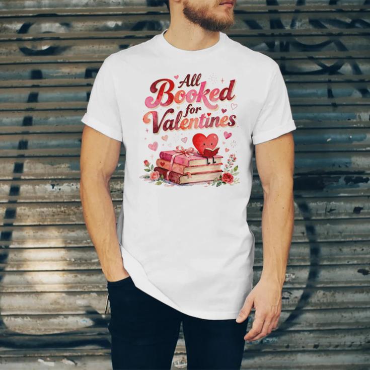 All Booked For Valentines Cute Book Lover Quote Unisex Jersey T-Shirt