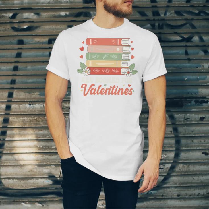 All Booked For Valentines Retro Book Lover Teacher Bookworm Premium Tri-Blend Unisex Jersey T-Shirt