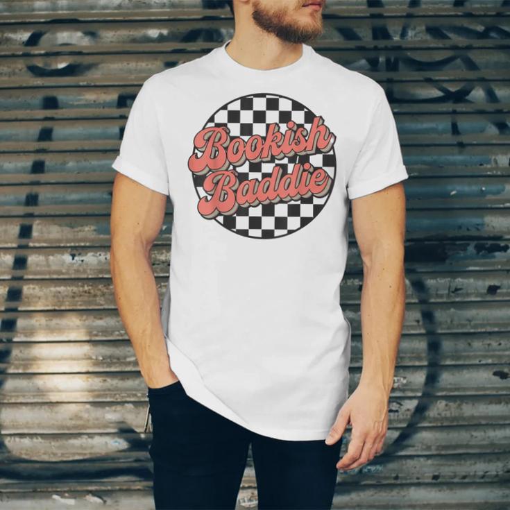 Bookish Baddie Retro Aesthetic Typography Unisex Jersey T-Shirt Bookish Baddie Retro Aesthetic Typography Unisex Jersey T-Shirt