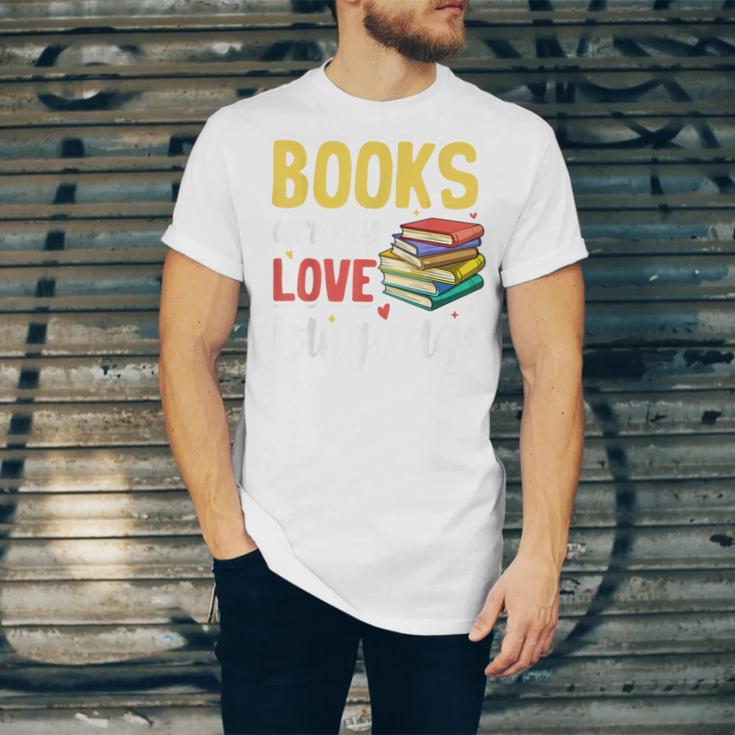 Books Are My Love Language Stack Unisex Jersey T-Shirt