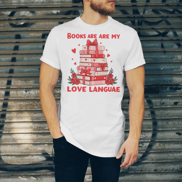 Books Are My Love Language Valentine Book Reading Teacher Unisex Jersey T-Shirt Books Are My Love Language Valentine Book Reading Teacher Unisex Jersey T-Shirt